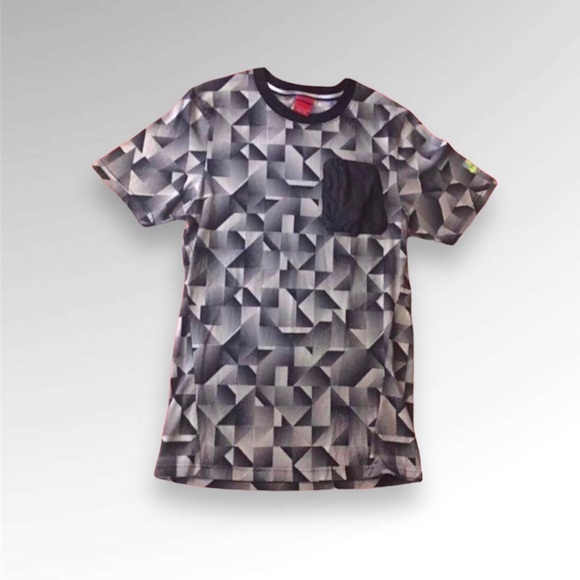 Nike Mens Hybrid Knit AOP T-Shirt - Picture 1 of 4